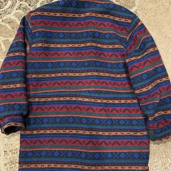 Far West vintage southwestern/Santa Fe style lined jacket oversized M Wool blend - Picture 9 of 9